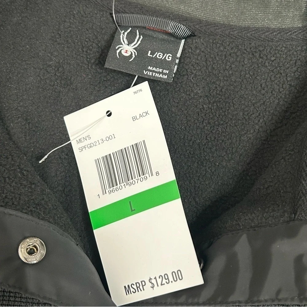 NWT Spyder Men’s Bonded Sweater Fleece Shirt - Picture 12 of 16